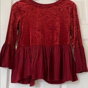 Velvet blouse